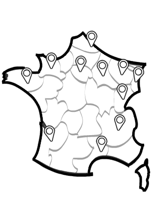 Carte de France de clubs echasses urbaines
